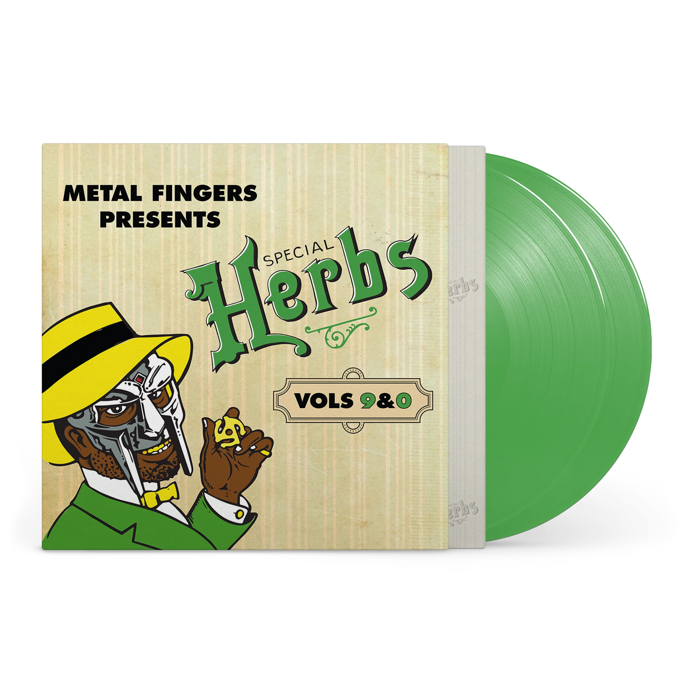 MF DOOM 'METAL FINGERS PRESENTS: SPECIAL HERBS VOL. 9 & 0' 2LP - EVERGREEN