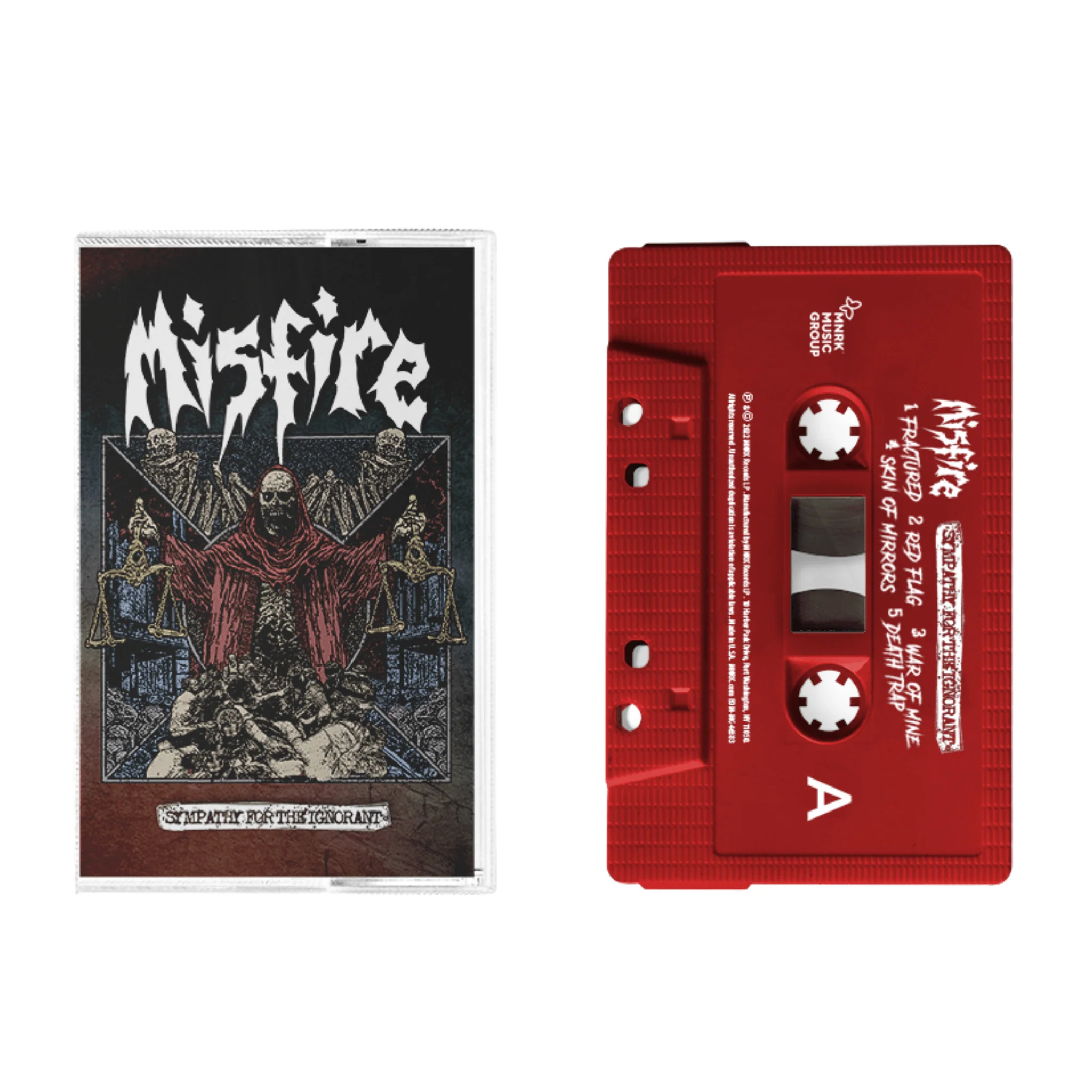 MISFIRE 'SYMPATHY FOR THE IGNORANT' CASSETTE - RED