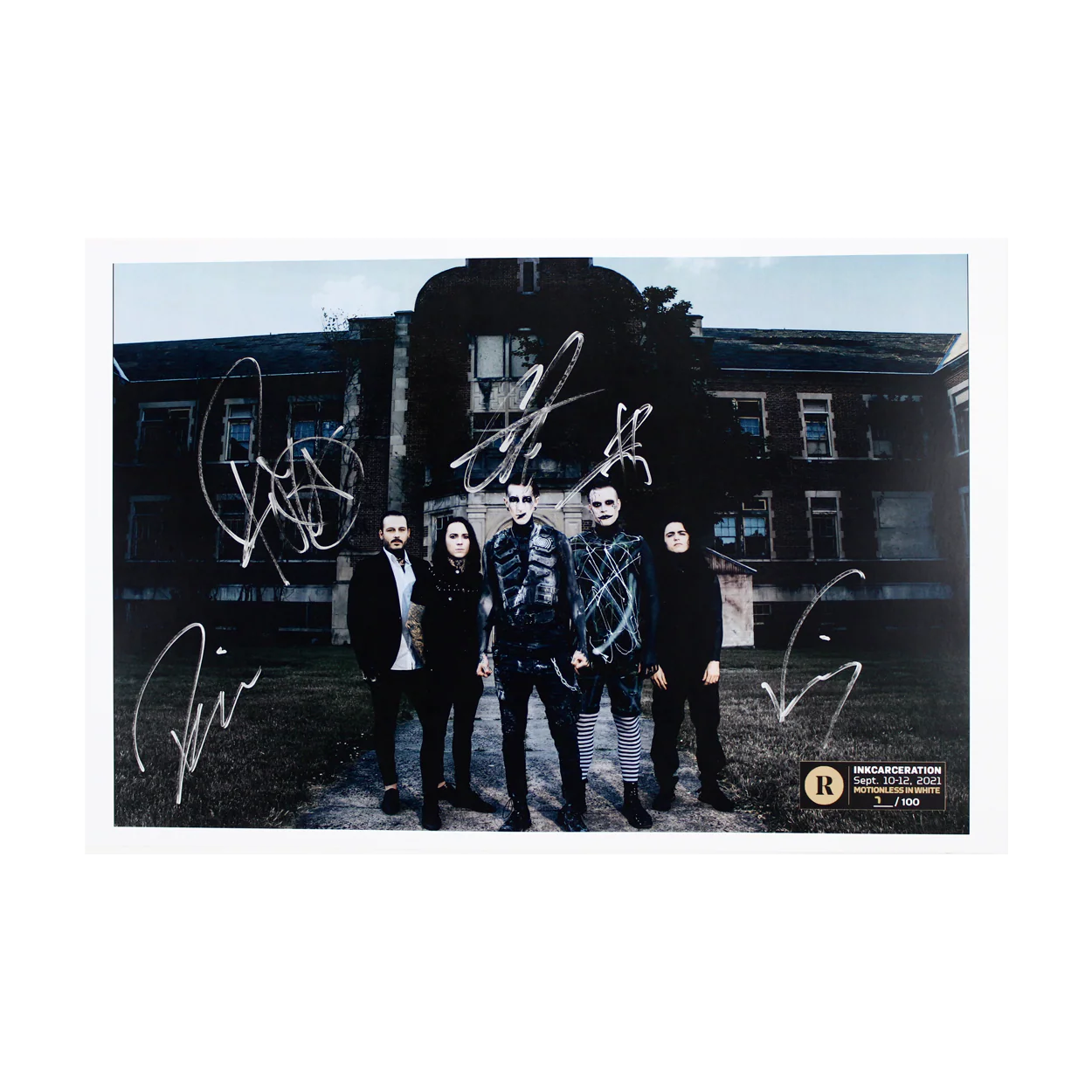 MOTIONLESS IN WHITE X REVOLVER X INKCARCERATION - SIGNED FESTIVAL POSTER