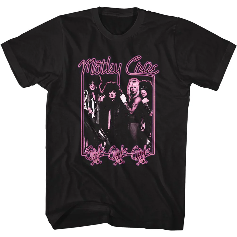 MOTLEY CRUE - GIRLS GIRLS GIRLS NEON SHIRT