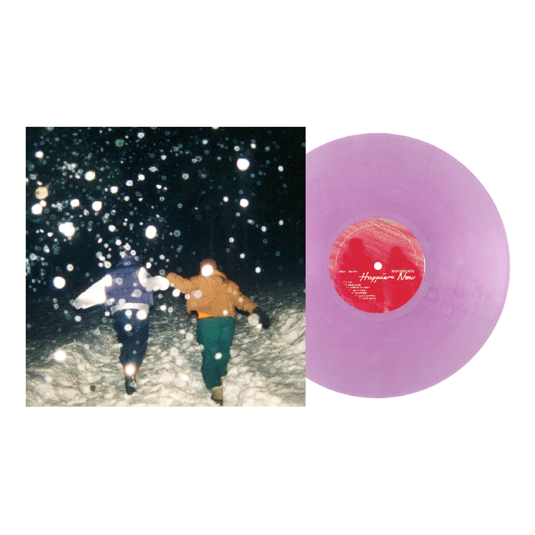 MOVEMENTS 'HAPPIER NOW' LP - TRANSPARENT VIOLET