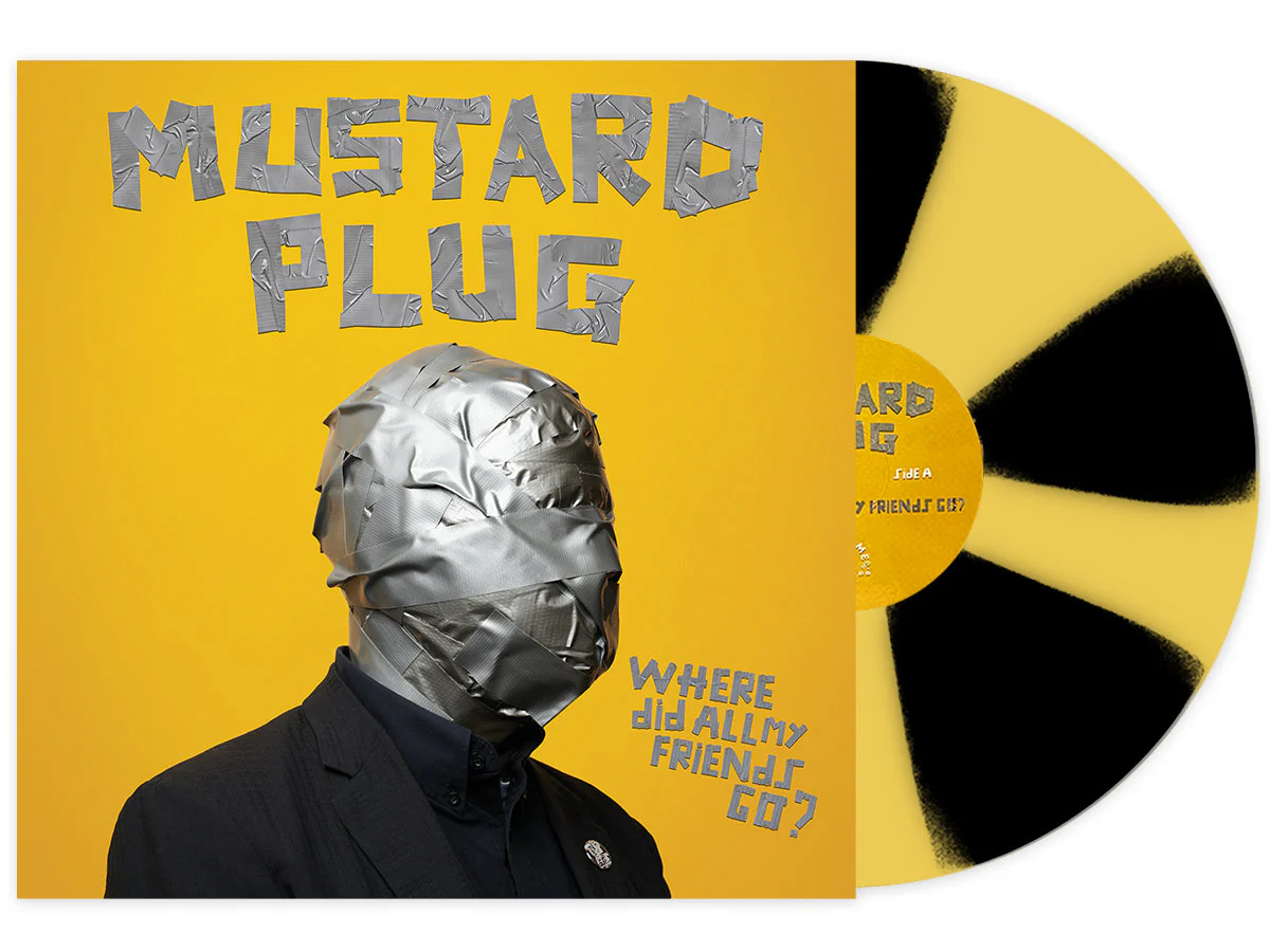 MUSTARD PLUG'WHERE DID ALL MY FRIENDS GO?' LP - LTD. 250 - MUSTARD YELLOW/BLACK PINWHEEL