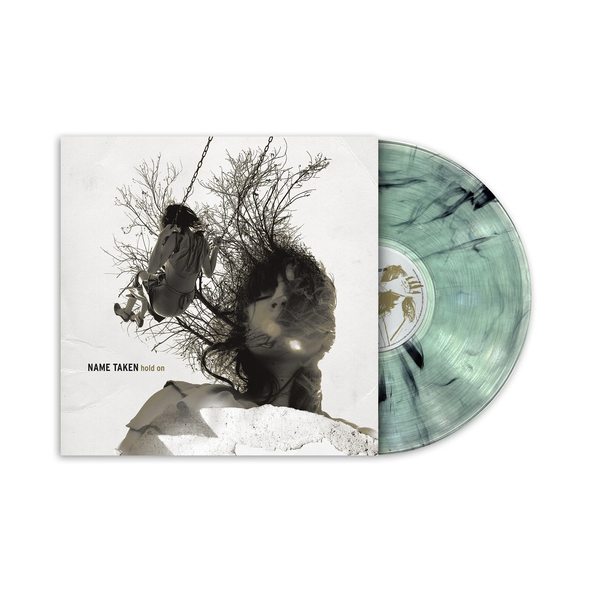 NAME TAKEN'HOLD ON' LP - EXCLUSIVE - LTD. 250 - COKE BOTTLE CLEAR/BLACK/SWIRL