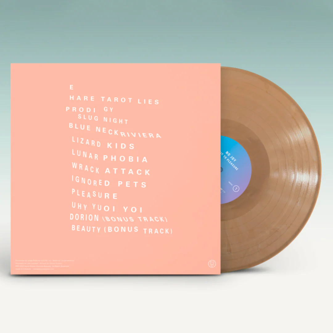 NO JOY 'WAIT TO PLEASURE' 10TH ANNIVERSARY LP - TRANSLUCENT TAN - Image 2