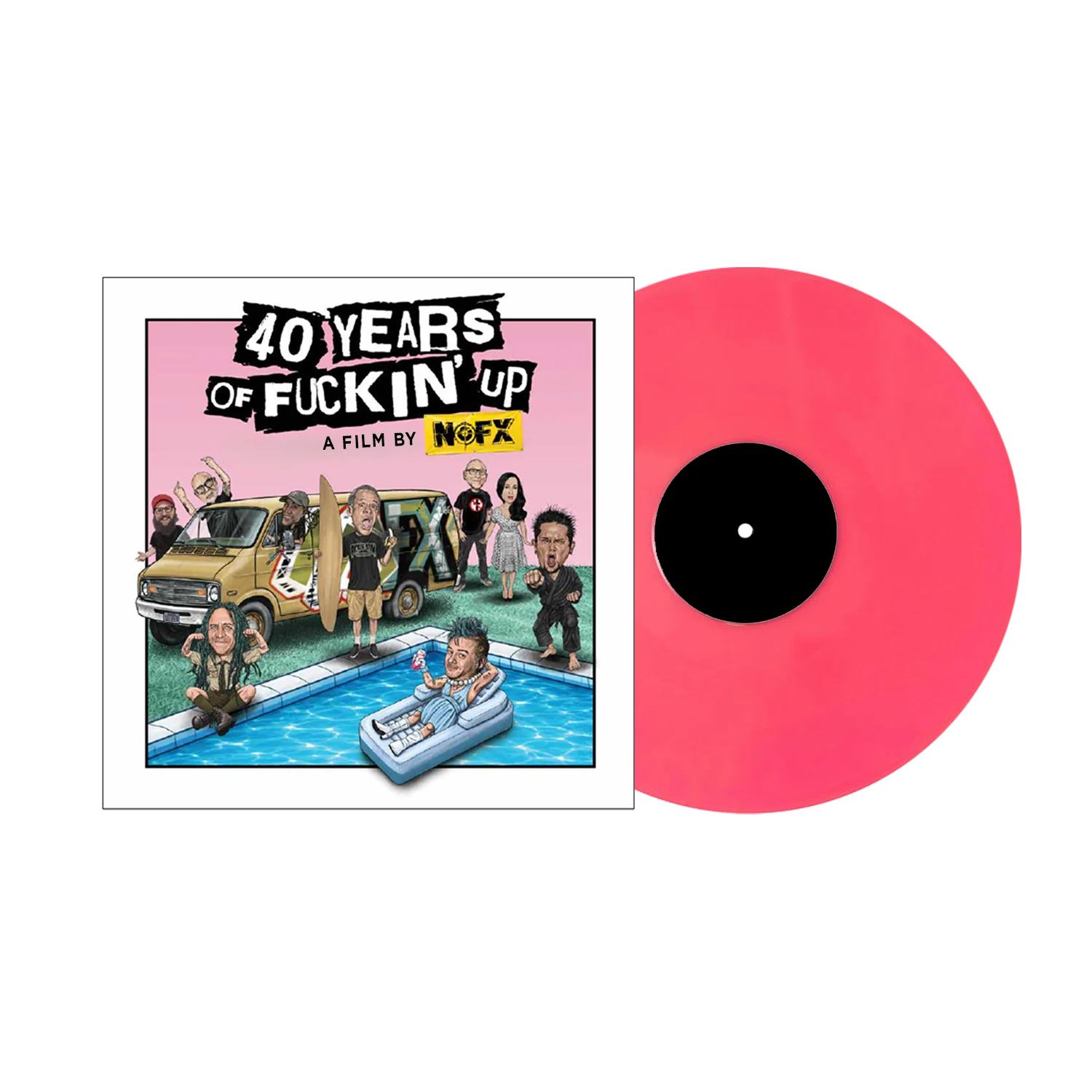NOFX ‘40 YEARS OF F*CKIN' UP: SOUNDTRACK’ LP - PINK