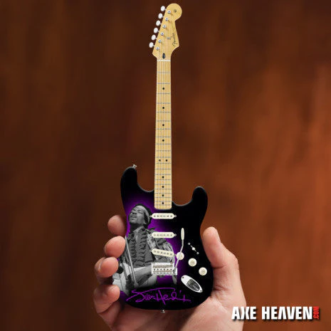 OFFICIALLY LICENSED JIMI HENDRIX MINI FENDER' STRAT' TRIBUTE GUITAR MODEL - Image 2