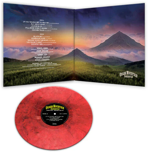 OZARK MOUNTAIN DAREDEVILS 'JACKIE BLUE - GREATEST HITS '96' LP - RED/MARBLE - Image 2