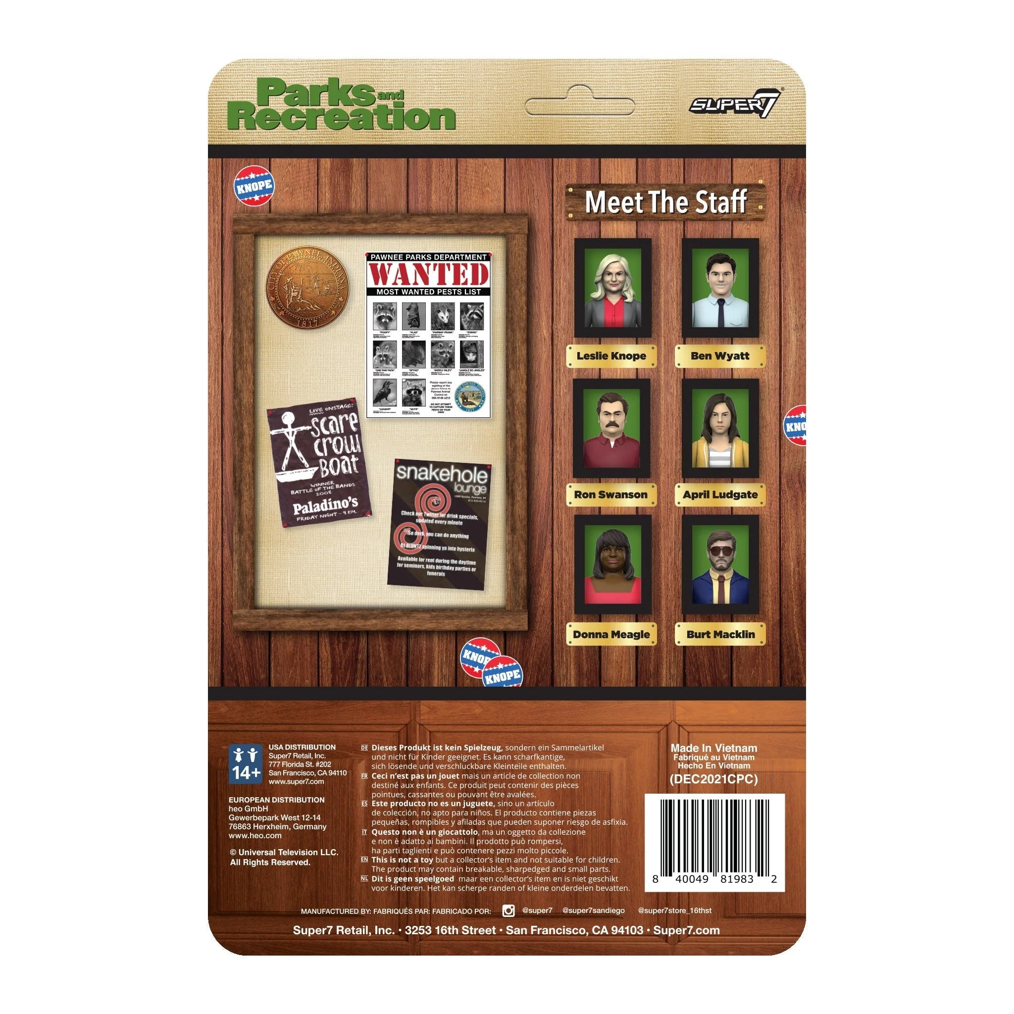 PARKS AND RECREATION REACTION WAVE 1 - RON SWANSON ACTION FIGURE - Image 3