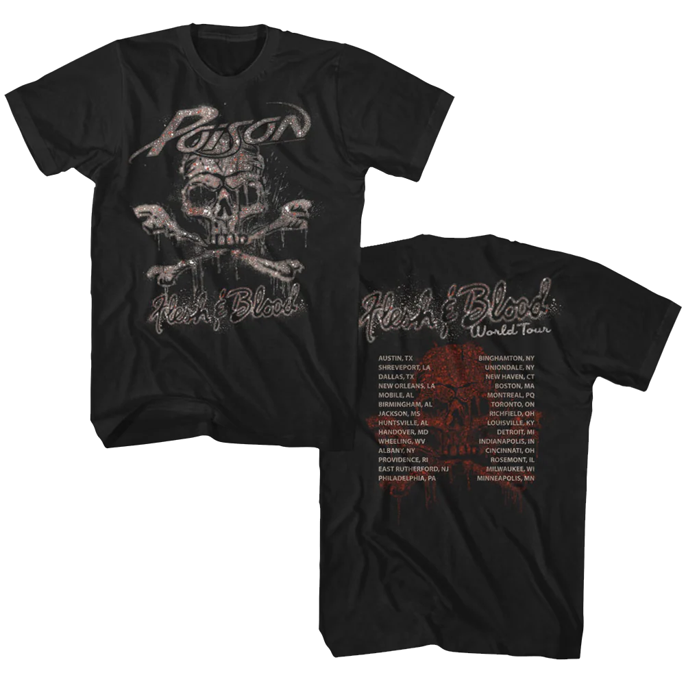 POISON - FLESH AND BLOOD WORLD TOUR SHIRT