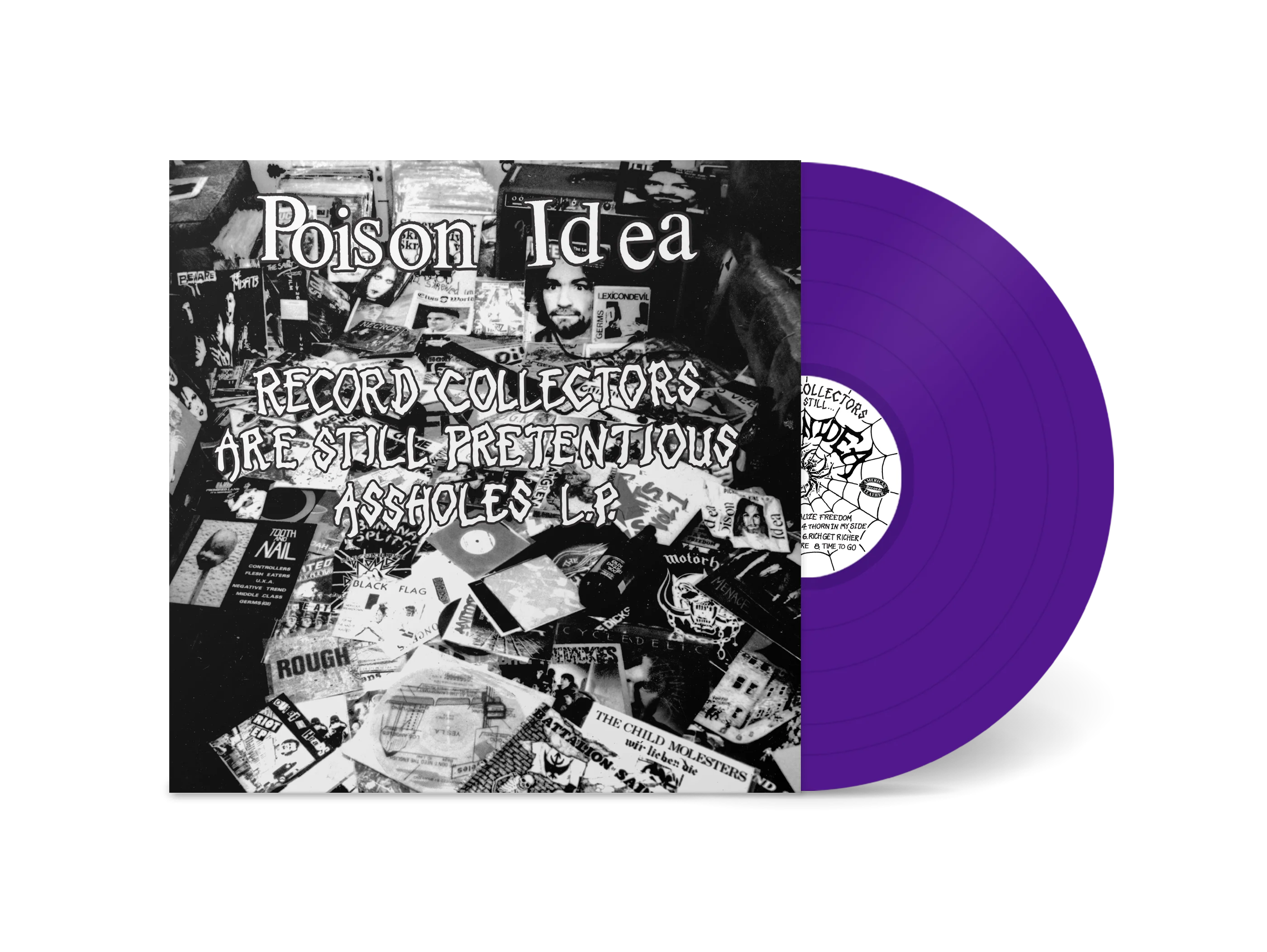 POISON IDEA 'RECORD COLLECTORS ARE STILL PRETENTIOUS ASSHOLES' LP - PURPLE
