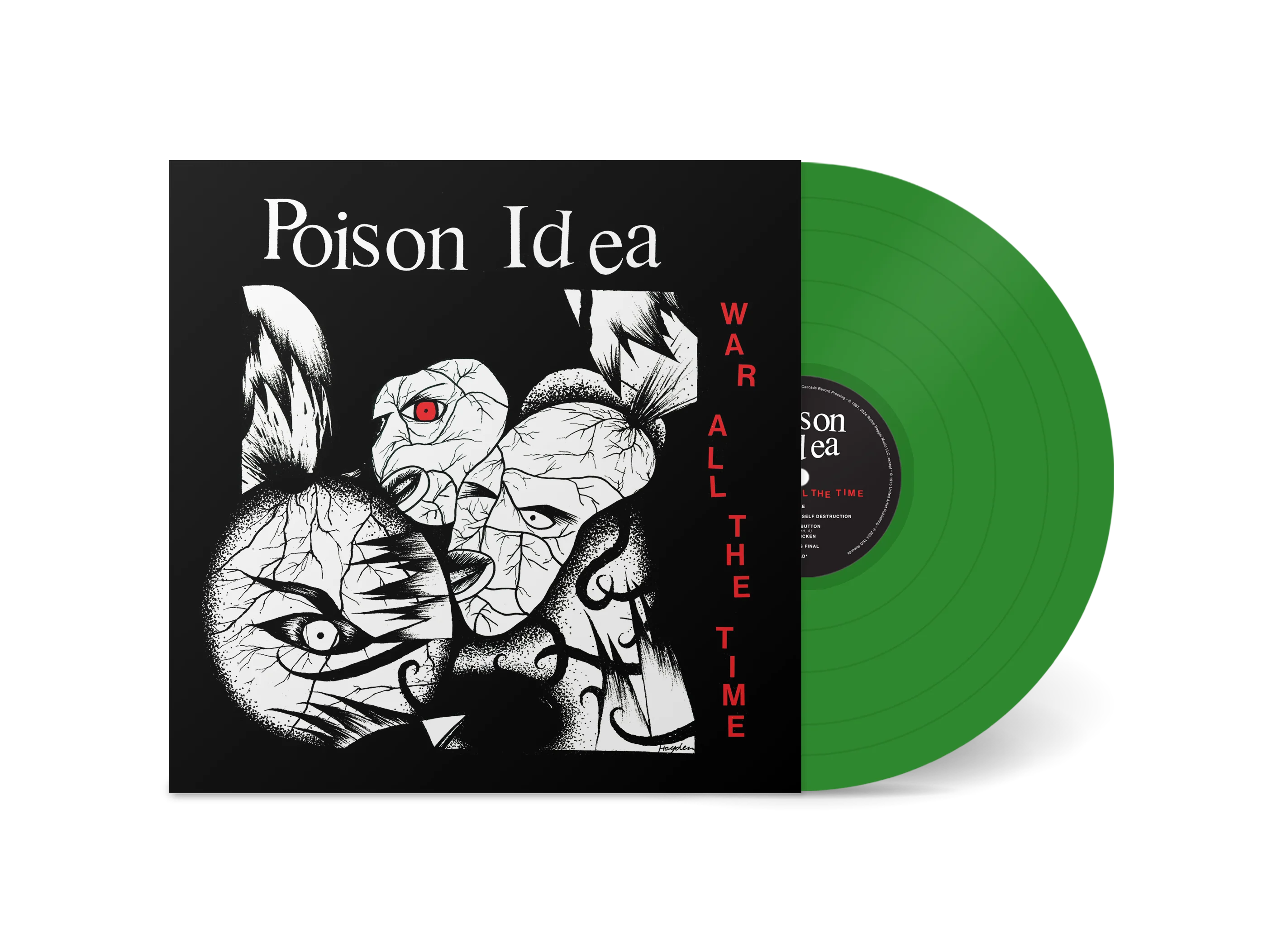 POISON IDEA 'WAR ALL THE TIME' LP - OPAQUE GREEN