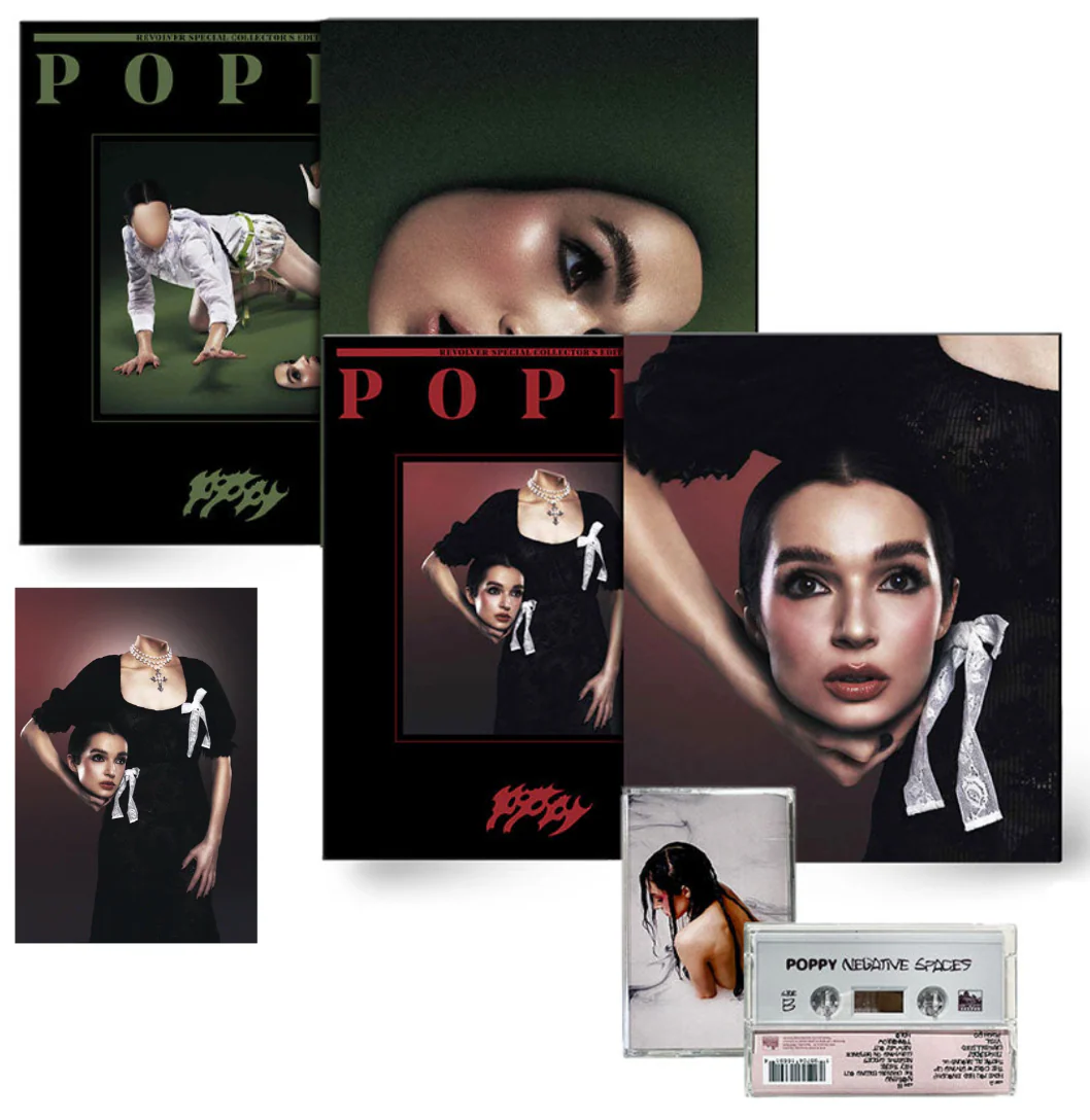 POPPY x REVOLVER SPECIAL ARTIST OF THE YEAR MAGAZINE IN SLIPCASE w/'NEGATIVE SPACES' CASSETTE & EXCLUSIVE LENTICULAR
