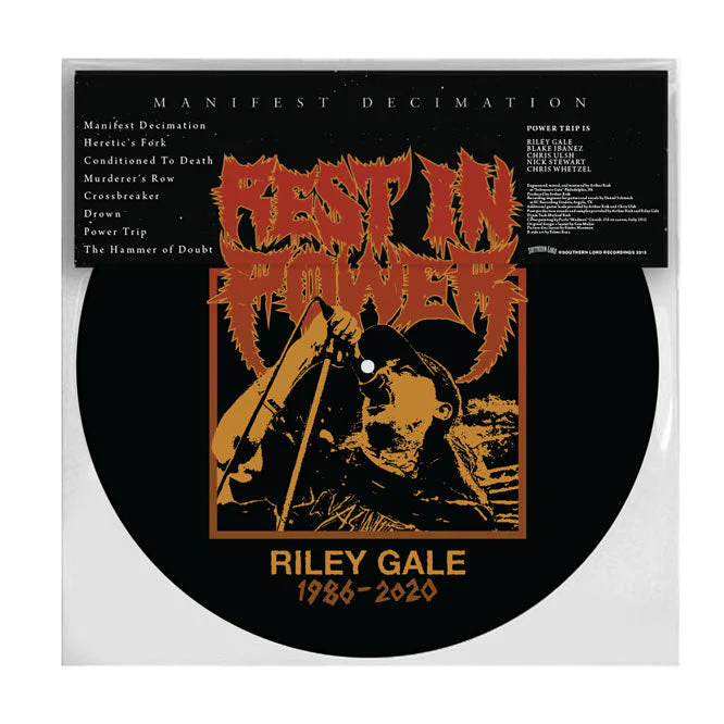 POWER TRIP 'MANIFEST DECIMATION' RILEY GALE FOUNDATION EDITION LP - PICTURE DISC - Image 2