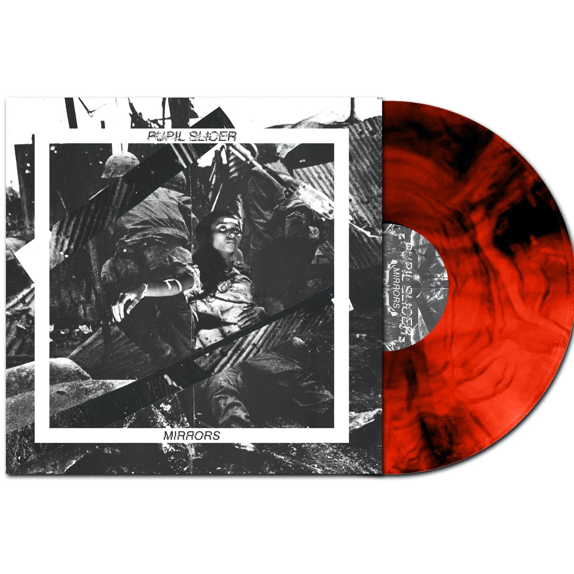 PUPIL SLICER 'MIRRORS' LP - RED/BLACK/SWIRLS