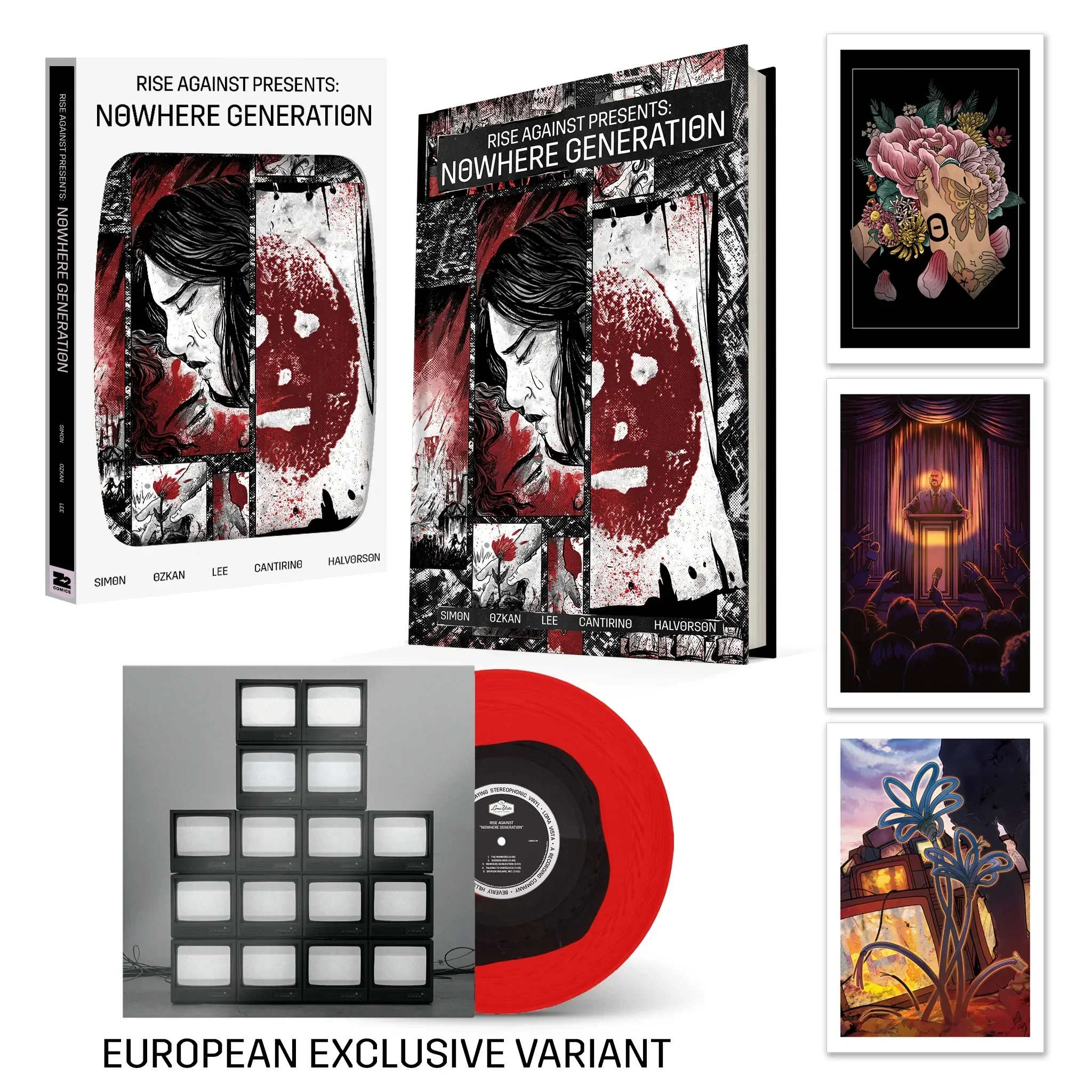 RISE AGAINST PRESENTS: NOWHERE GENERATION DELUXE EDITION BOOK WITH VINYL