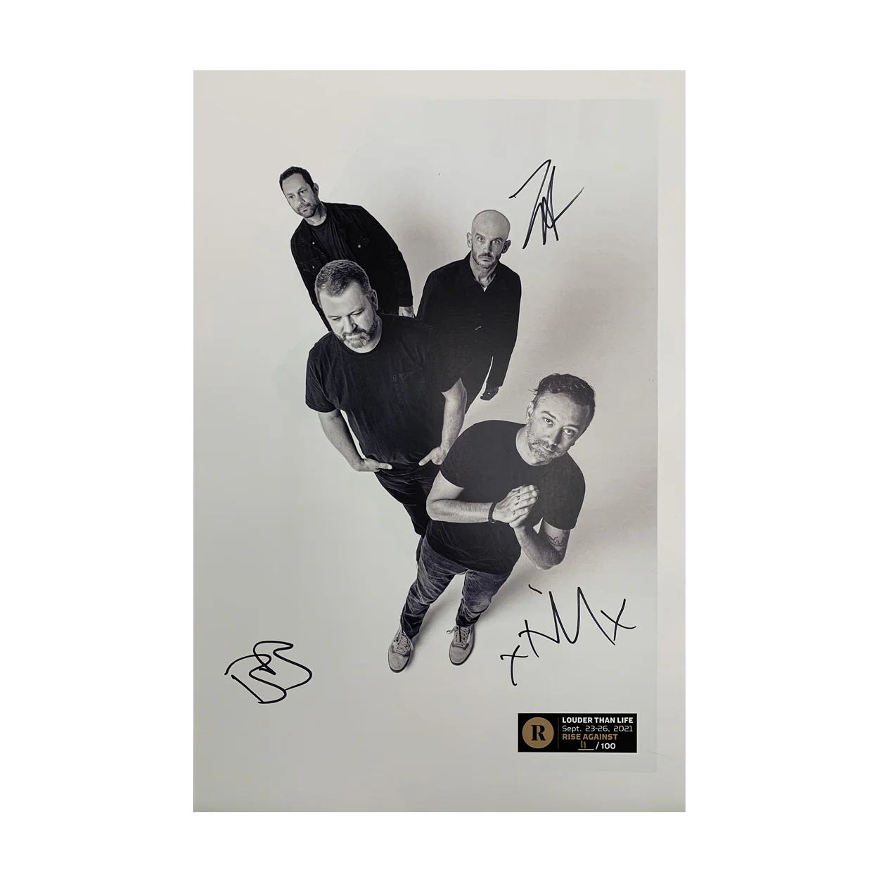 RISE AGAINST X REVOLVER X LOUDER THAN LIFE - SIGNED FESTIVAL POSTER