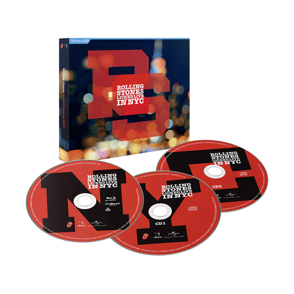THE ROLLING STONES 'LICKED LIVE IN NYC' 2CD + BLU-RAY
