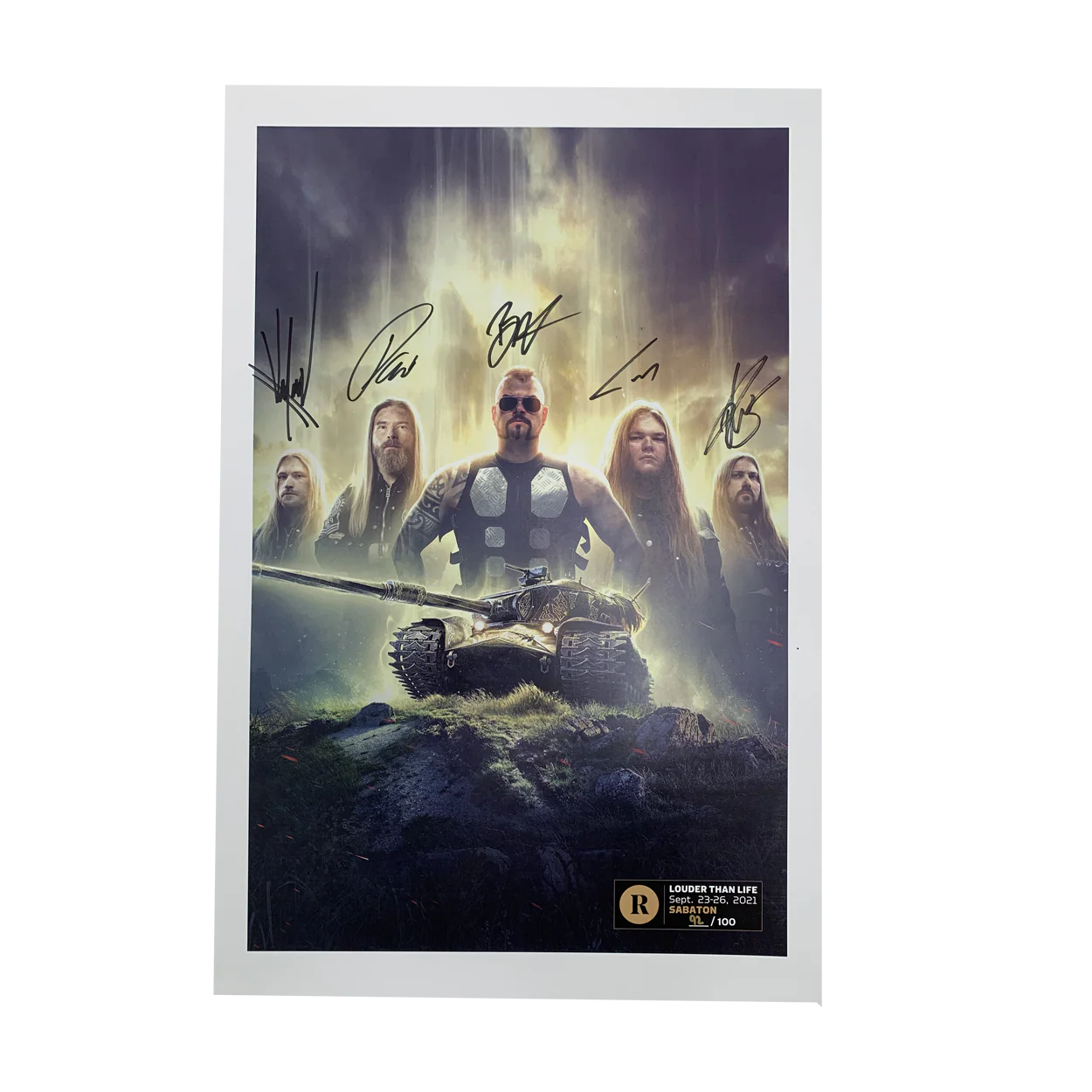 SABATON X REVOLVER X LOUDER THAN LIFE - SIGNED FESTIVAL POSTER