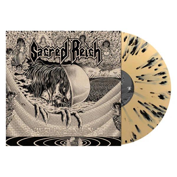 SACRED REICH 'AWAKENING' LP - BLACK/CREAM/SPLATTER