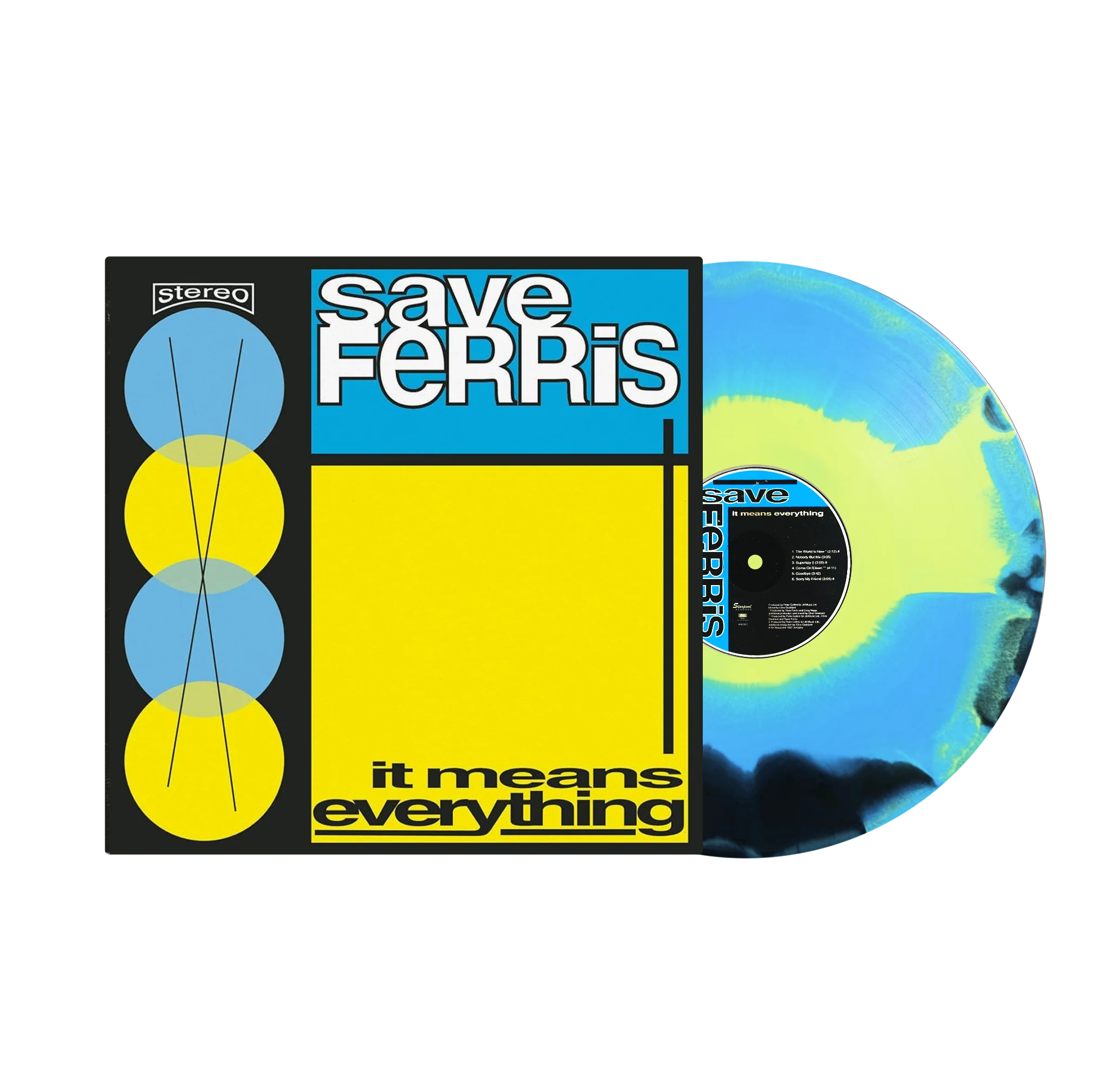 SAVE FERRIS ‘IT MEANS EVERYTHING’ LP (Yellow, Blue, & Black Color Smash Vinyl)