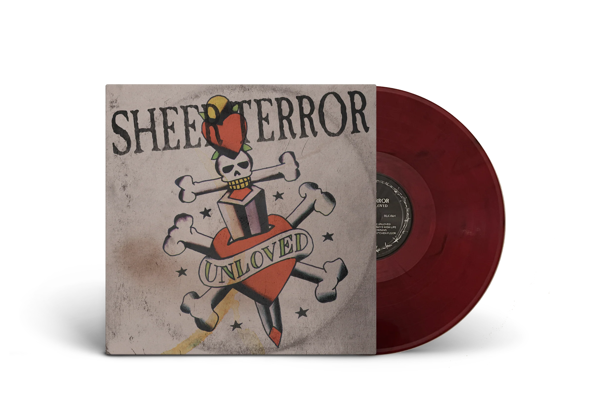 SHEER TERROR ‘UNHEARD UNLOVED’ LP - EXCLUSIVE - LTD. 200 - RED/BLACK/SWIRL