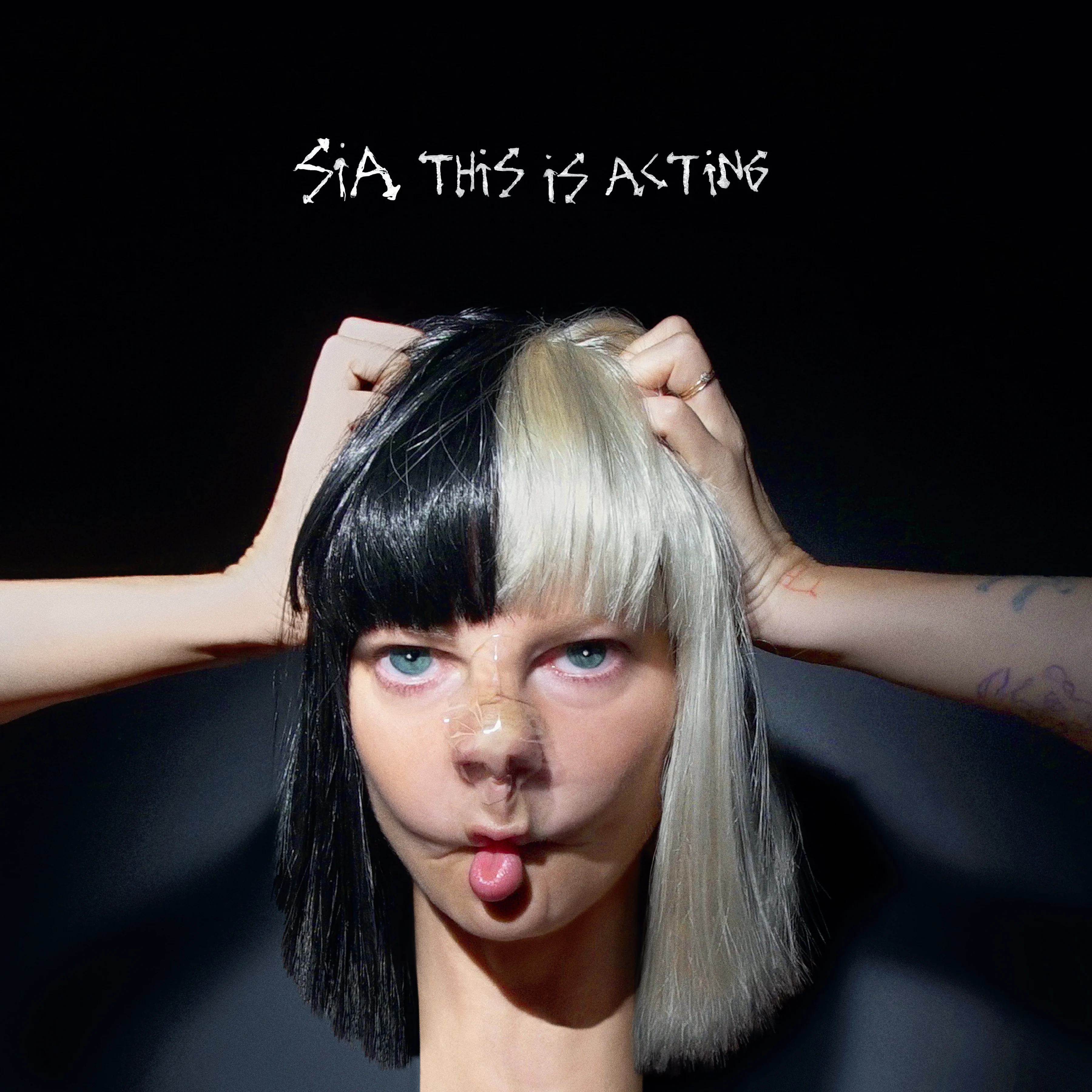 SIA 'THIS IS ACTING' 2LP (Black / White Split Vinyl) - Image 2