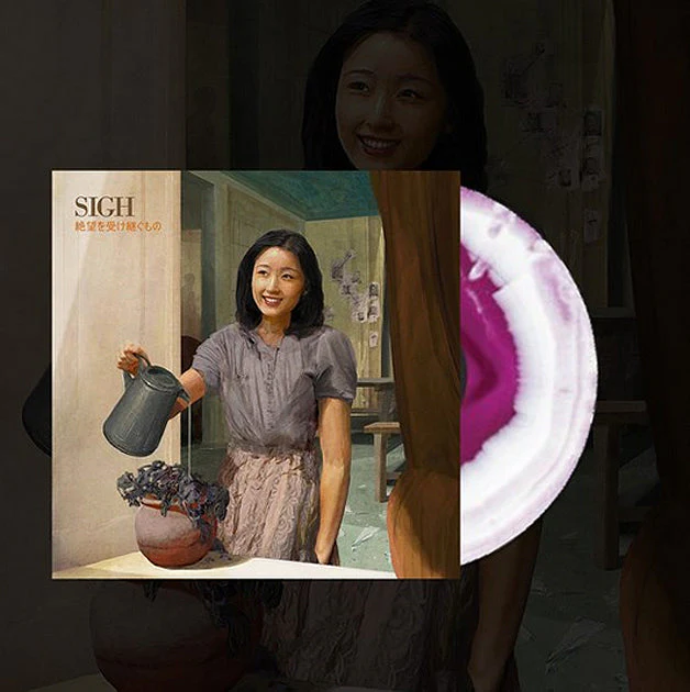 SIGH 'HEIR TO DESPAIR' LP - PURPLE/WHITE - Image 2