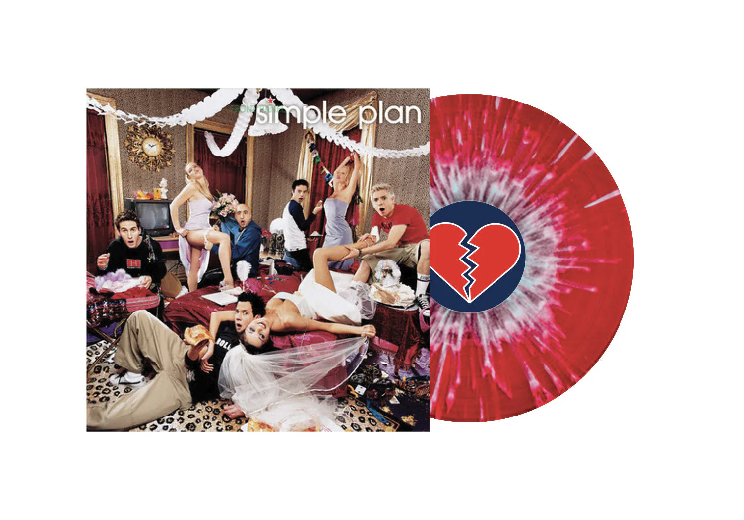 SIMPLE PLAN'NO PADS, NO HELMETS...JUST BALLS' LP - EXCLUSIVE - LTD. 700 - RED/WHITE/SPLATTER + SPECIAL COLLECTOR'S EDITION DELUXE MAGAZINE - Image 2