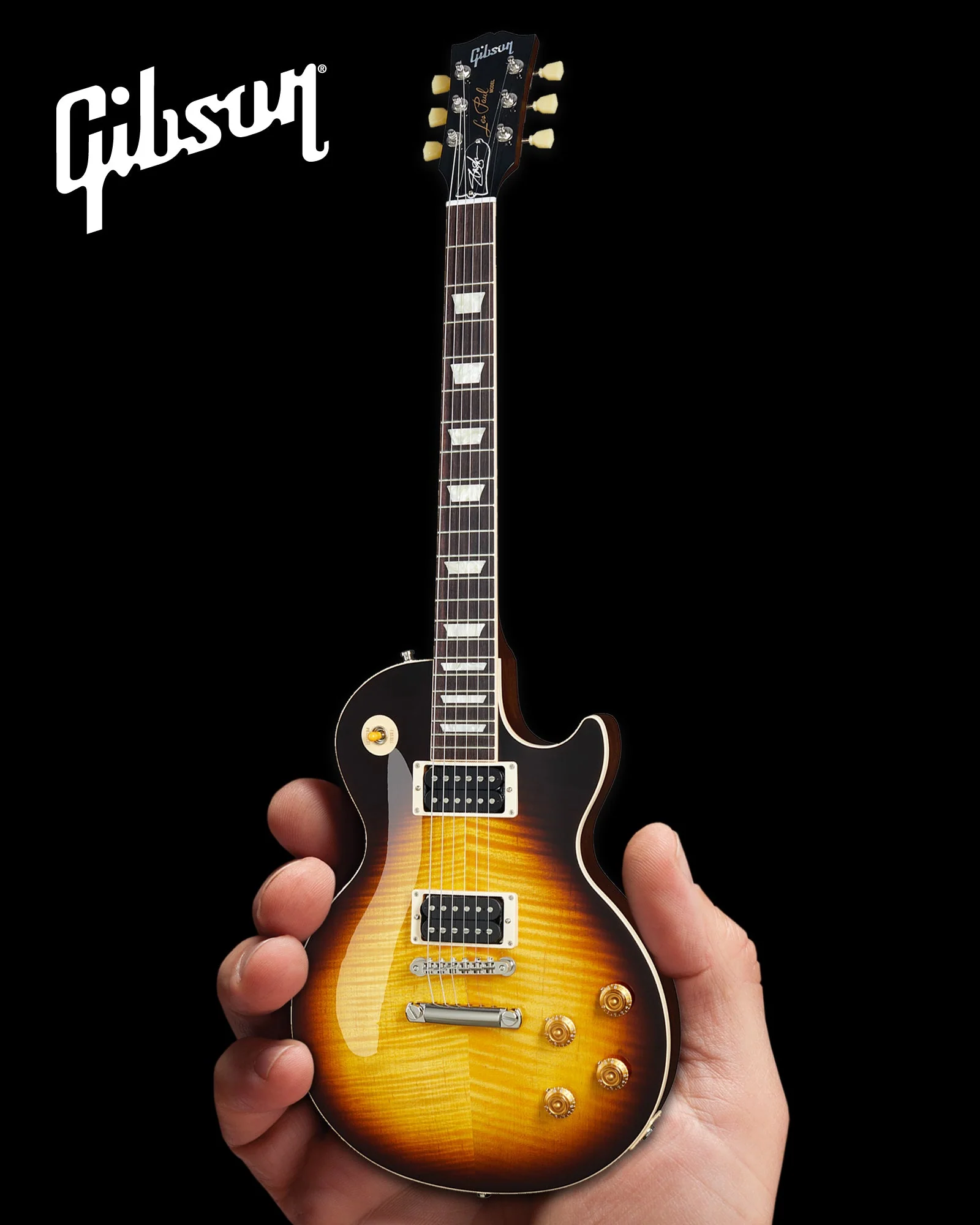 SLASH GIBSON LES PAUL STANDARD NOVEMBER BURST 1:4 SCALE MINI GUITAR MODEL - Image 3