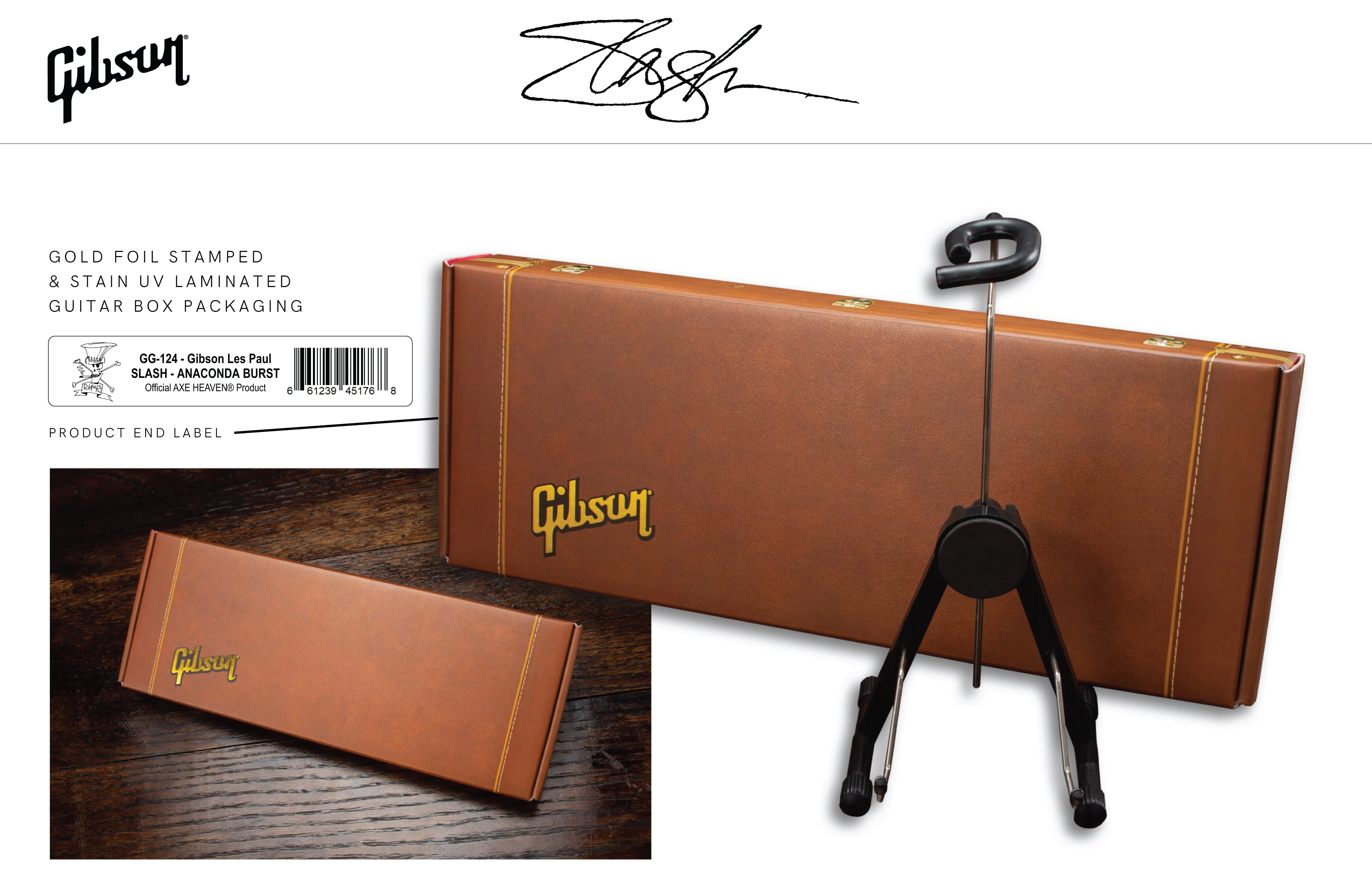 SLASH GIBSON LES PAUL STANDARD NOVEMBER BURST 1:4 SCALE MINI GUITAR MODEL - Image 5