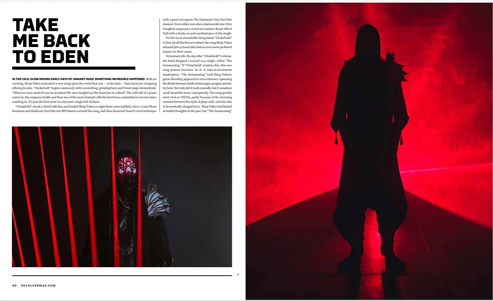 SLEEP TOKEN x REVOLVER BUNDLE ' SPECIAL COLLECTOR'S EDITION DELUXE MAGAZINE W/ 'EVEN IN ARCADIA' 2LP - BLACK - Image 5