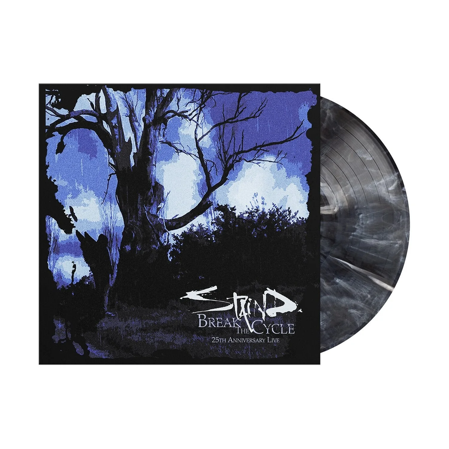 STAIND 'BREAK THE CYCLE' 25TH ANNIVERSARY LIVE LP - Black Ice/Black Wave