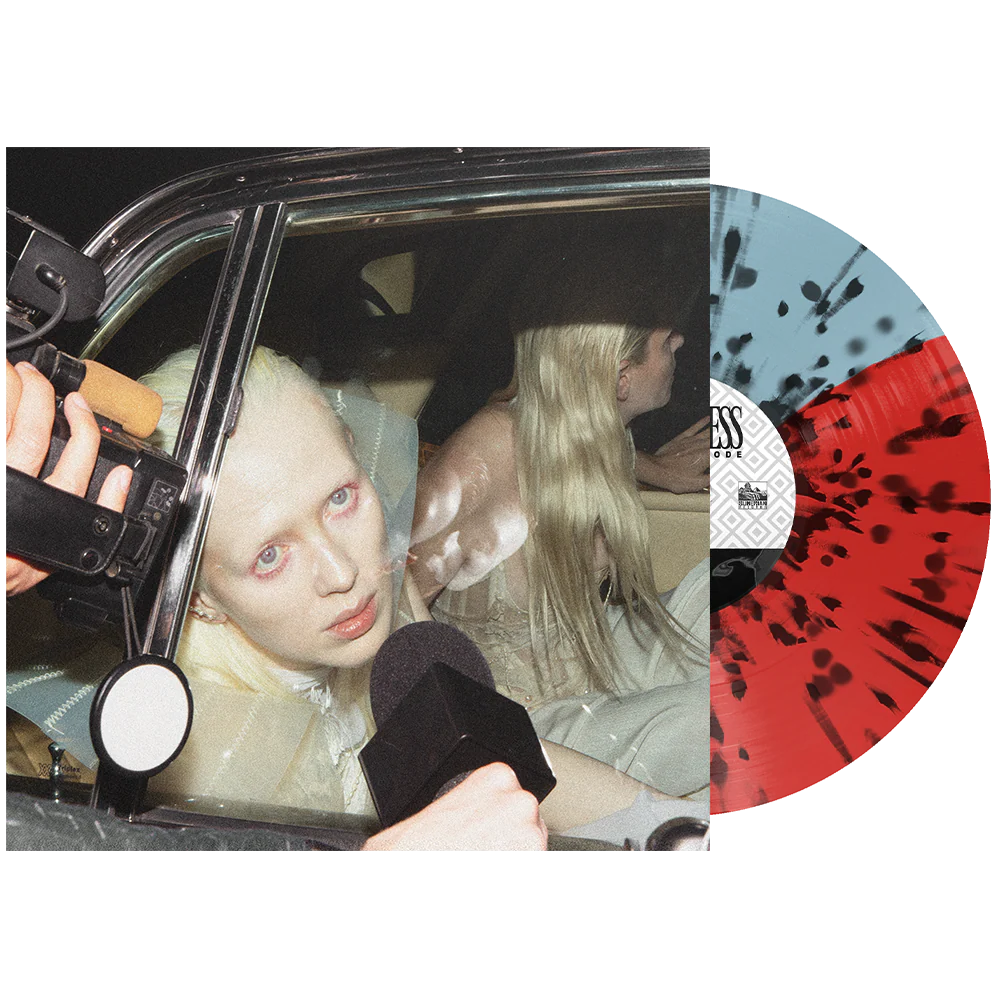 STATIC DRESS 'INJURY EPISODE' LP - EXCLUSIVE - LTD. 100 - ICE BLUE/RED/BLACK SPLATTER HALF/HALF