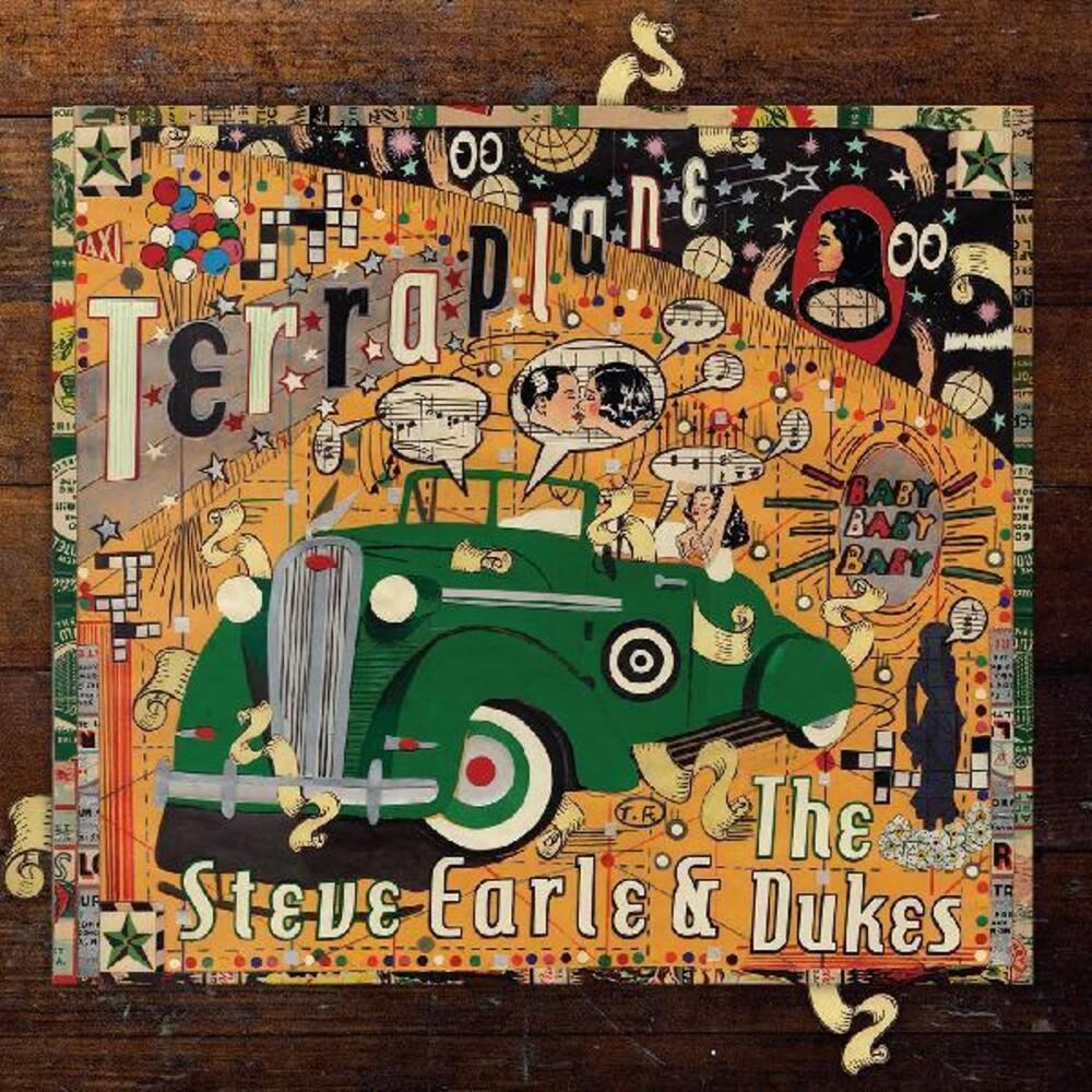 STEVE EARLE & THE DUKES 'TERRAPLANE' LP - TRANSPARENT GOLD - Image 2