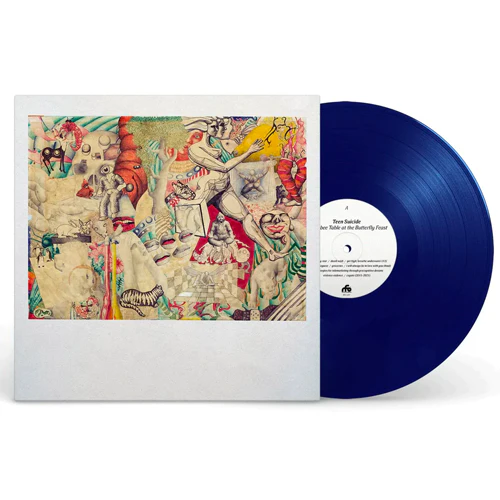 TEEN SUICIDE -'HONEYBEE TABLE AT THE BUTTERFLY FEAST' LP - EXCLUSIVE - LTD. 200 - DEEP BLUE - Image 2