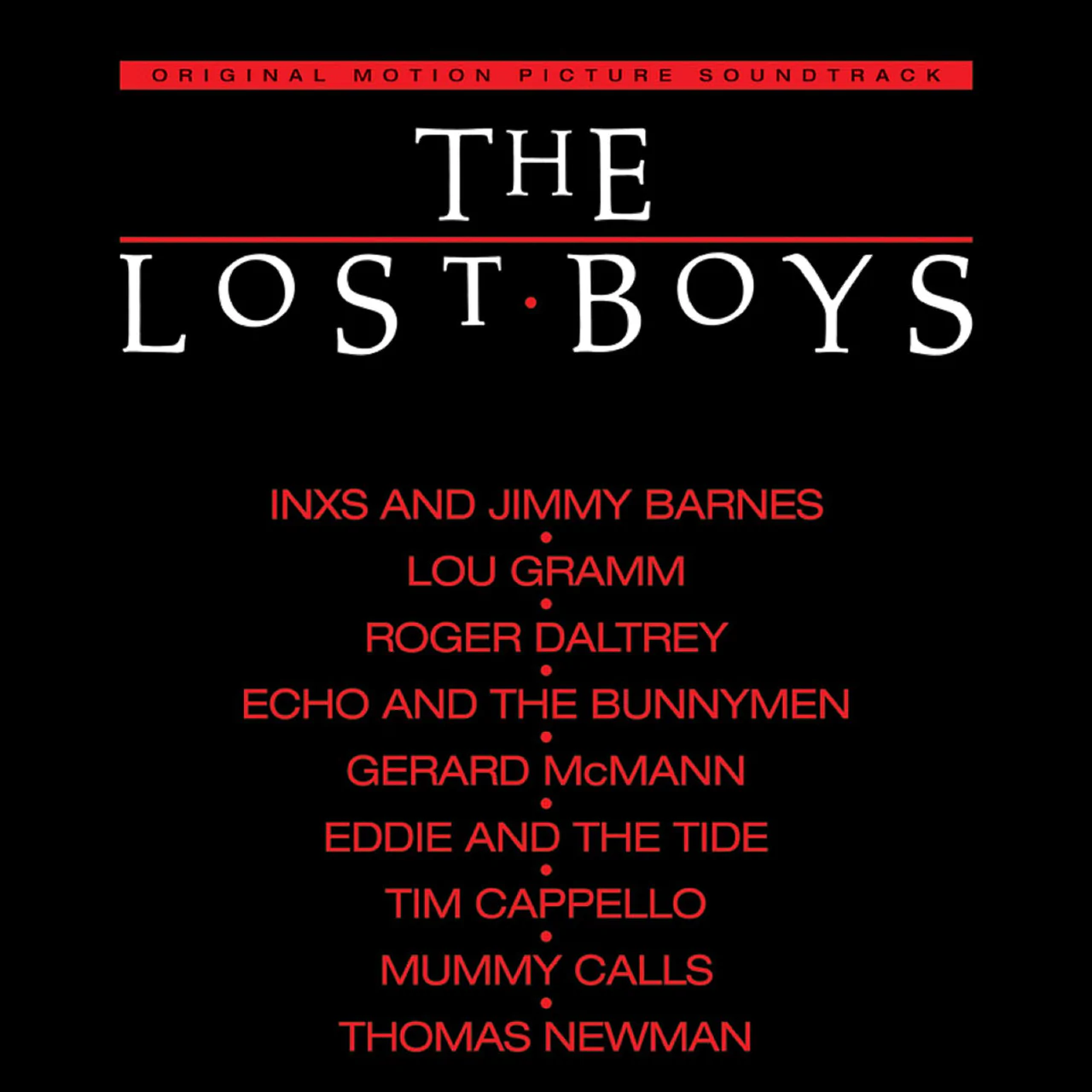 'THE LOST BOYS' MOTION PICTURE SOUNDTRACK LP - METALLIC SILVER
