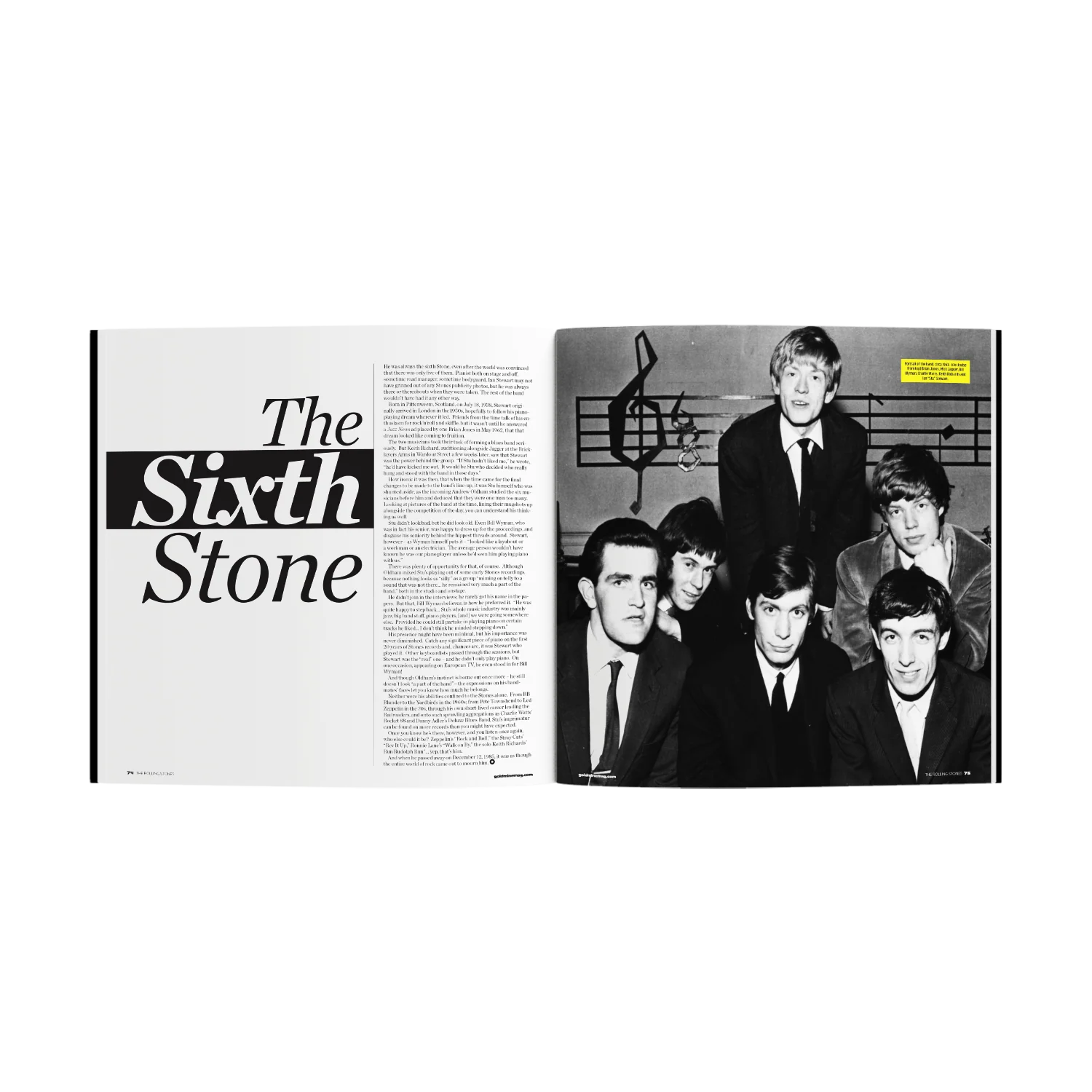 THE ROLLING STONES x GOLDMINE "EARLY YEARS" SPECIAL COLLECTOR’S EDITION SOFTCOVER BOOK + THE ROLLING STONES ’12x5’ LP - LTD. - GOLD - Image 4