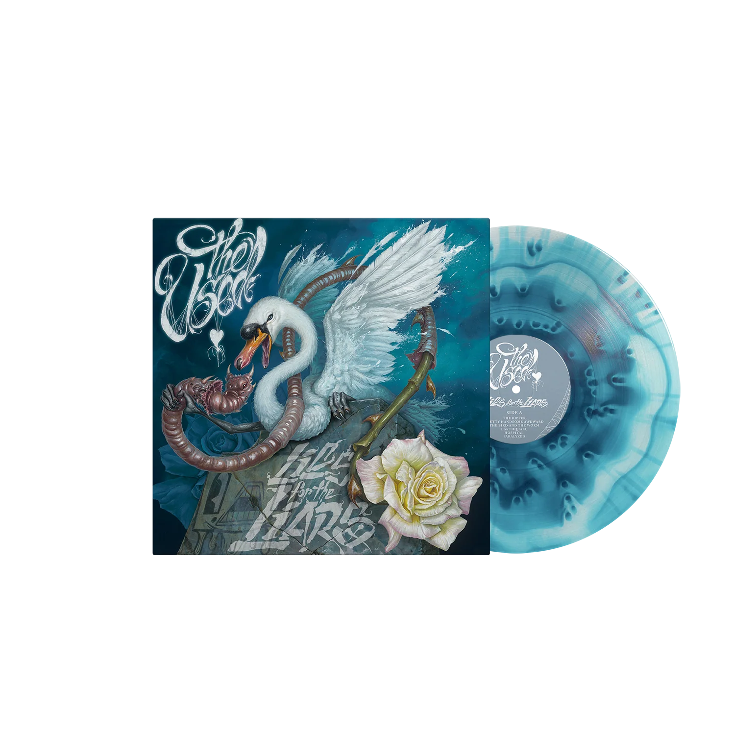 THE USED 'LIES FOR THE LIARS' LP - LTD. 500 - ULTRA CLEAR/SEA BLUE CLOUDY