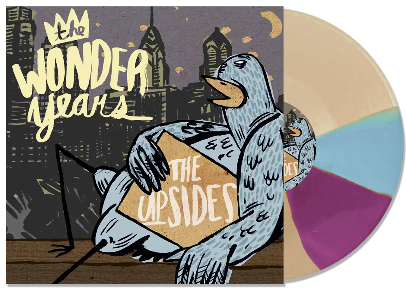 THE WONDER YEARS 'THE UPSIDES' LP - EXCLUSIVE â€“ LTD. 500 -  BLUE/ORANGE/BLACK TWISTER - Image 2