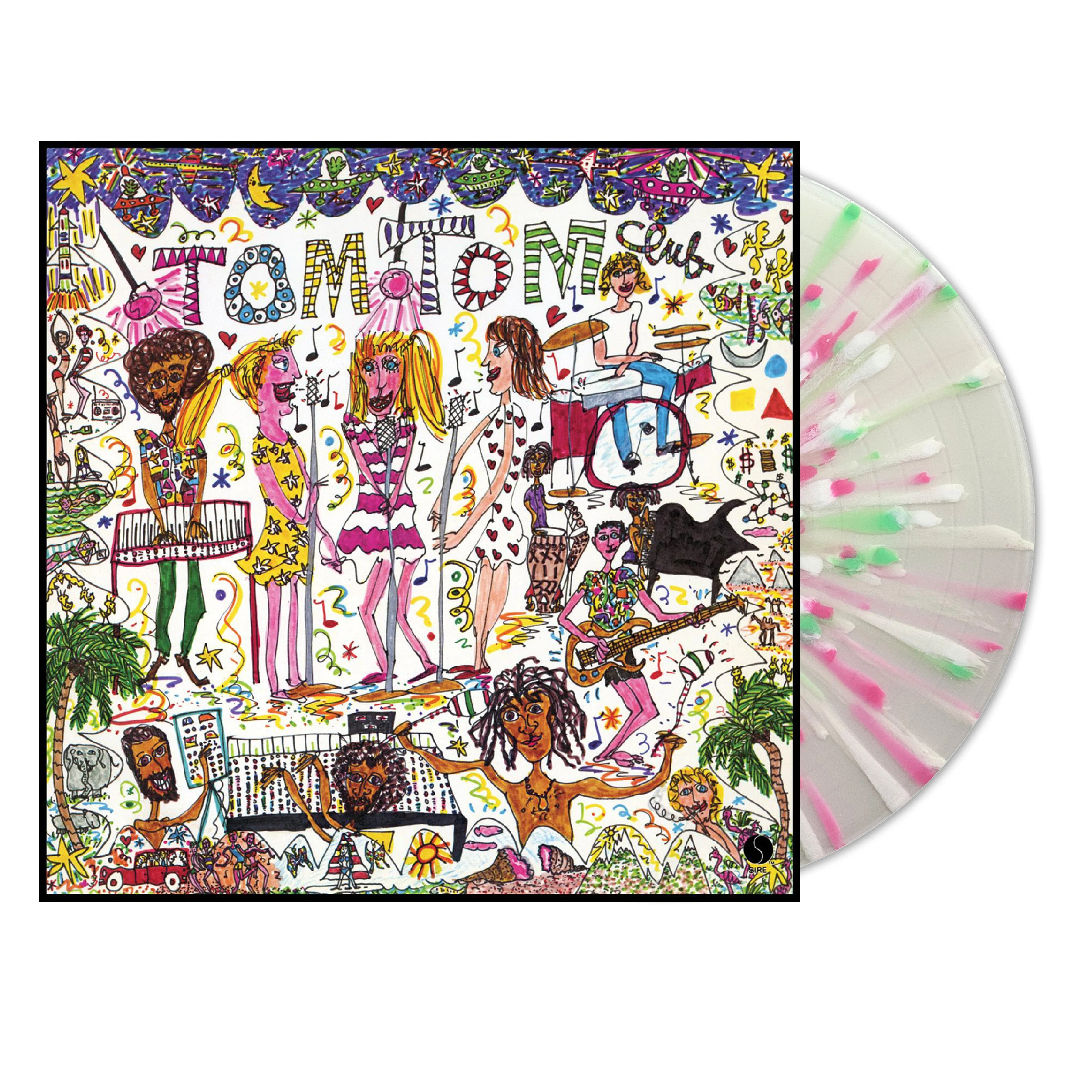 TOM TOM CLUB 'TOM TOM CLUB' 45TH ANNIVERSARY LP - CLEAR/PINK/WHITE/GREEN/SPLATTER