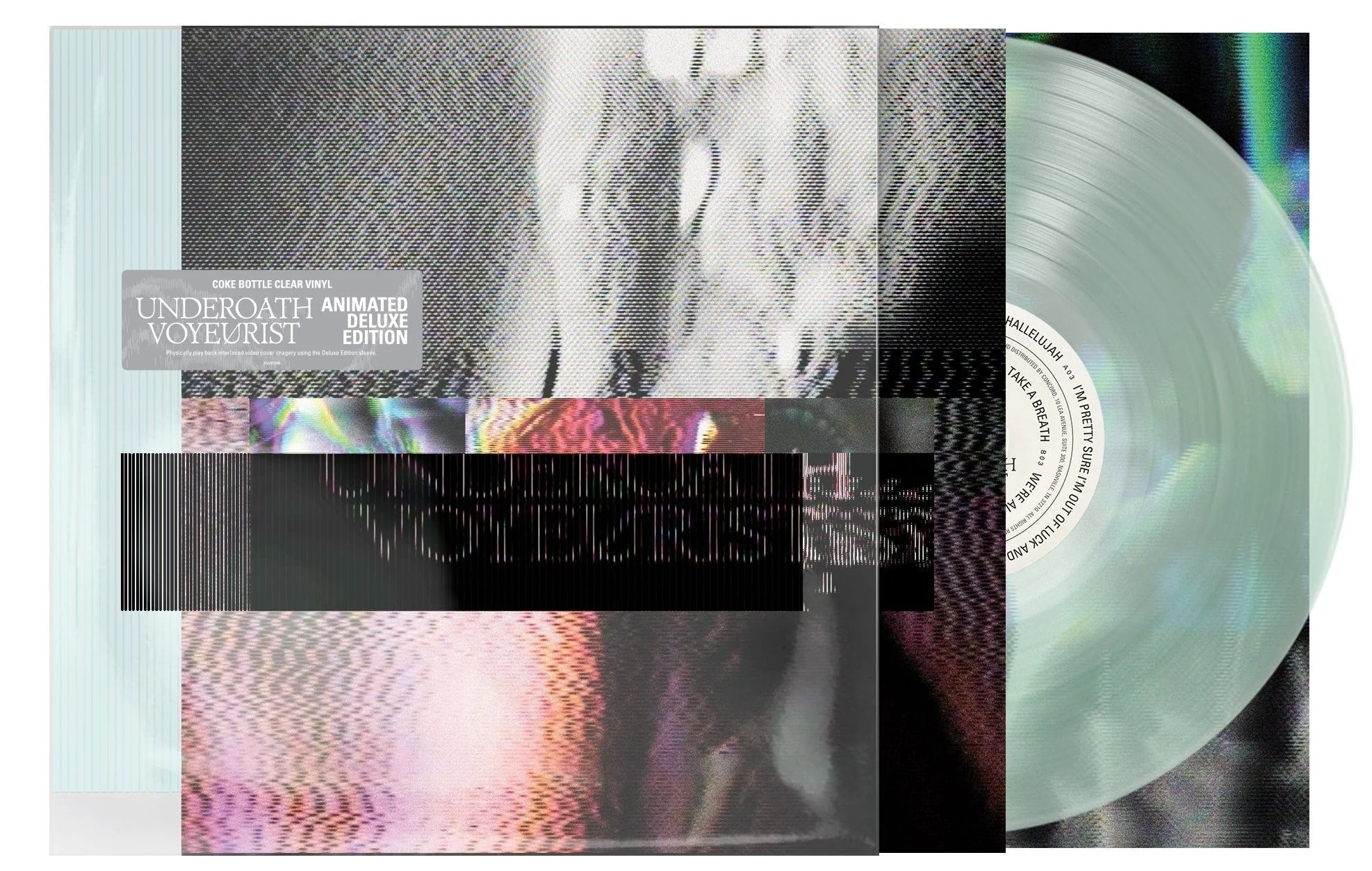 UNDEROATH'VOYEURIST' LP - DELUXE - COKE BOTTLE GREEN