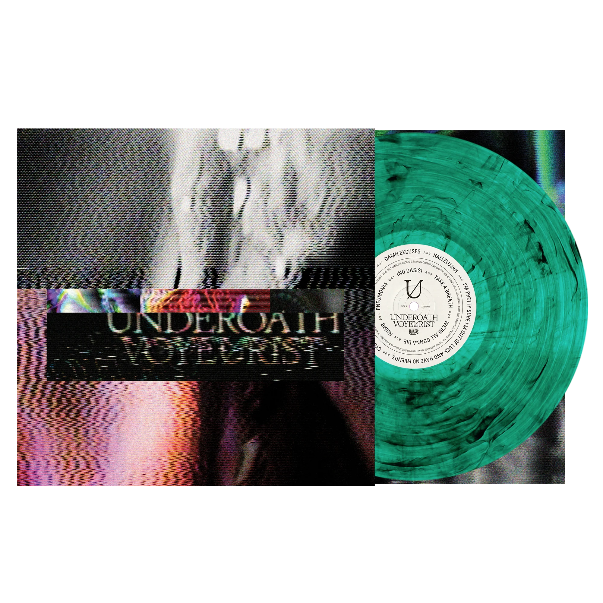 UNDEROATH 'VOYEURIST' LP - GREEN SMOKE