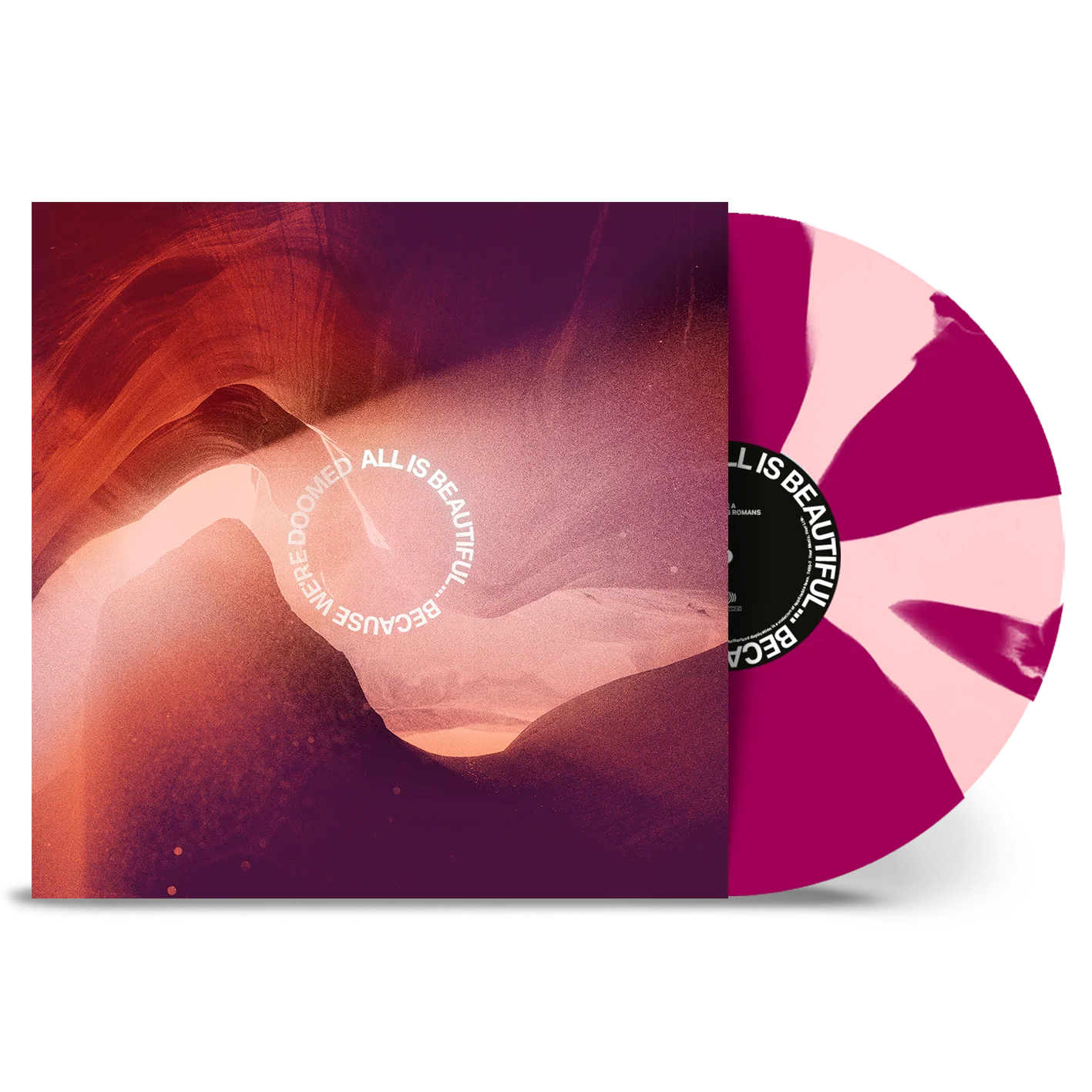 WE CAME AS ROMANS'ALL IS BEAUTIFUL…BECAUSE WE'RE DOOMED' LP - EXCLUSIVE - LTD. 500 - LIGHT ROSE/VIOLET