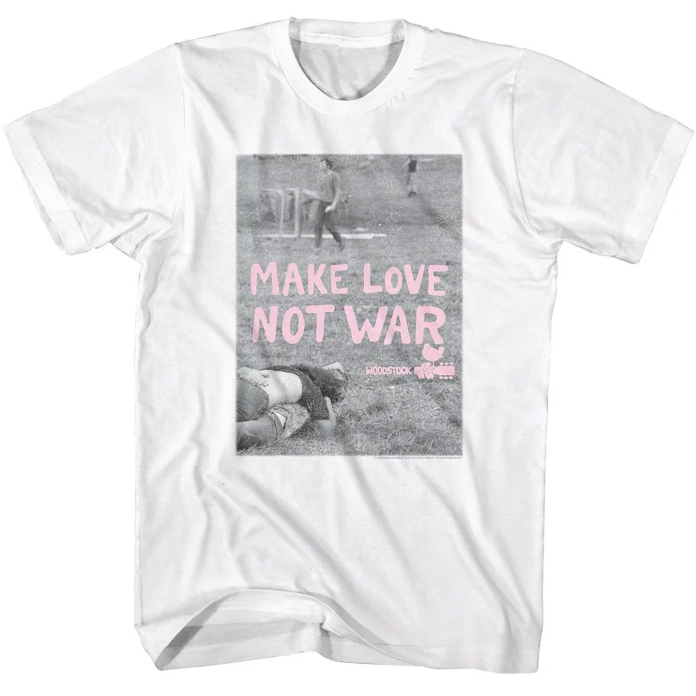 WOODSTOCK - MAKE LOVE NOT WAR POSTER SHIRT